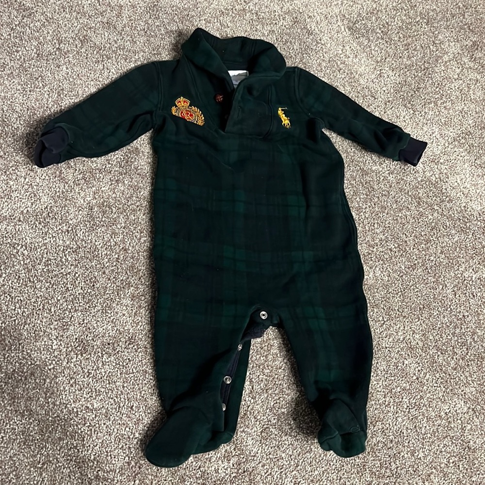 Ralph Lauren thick collar onesie